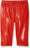 ✨ gia mia dance girls' big metallic capri pant: shimmer and style for young dancers! logo