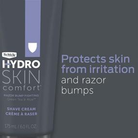 img 3 attached to 🪒 Schick Hydro Skin Comfort Men's Shaving Cream: Green Tea & Aloe, Pack of 2