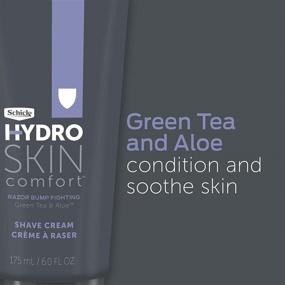 img 2 attached to 🪒 Schick Hydro Skin Comfort Men's Shaving Cream: Green Tea & Aloe, Pack of 2