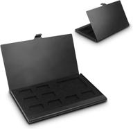 protect your sd memory cards with senhai aluminum case - 2 pack, black logo