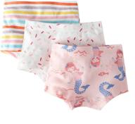 🧜 playful mermaid panties: assorted boyshort underwear for girls - fun and comfortable girls' clothing logo