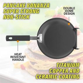 img 2 attached to Gotham Steel Double Pan: The Ultimate Nonstick Copper Pan for Fluffy Pancakes, Perfect Omelets, Frittatas, French Toast, and More!