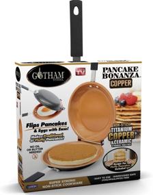 img 4 attached to Gotham Steel Double Pan: The Ultimate Nonstick Copper Pan for Fluffy Pancakes, Perfect Omelets, Frittatas, French Toast, and More!