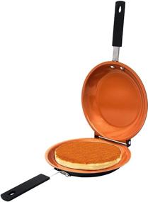 img 3 attached to Gotham Steel Double Pan: The Ultimate Nonstick Copper Pan for Fluffy Pancakes, Perfect Omelets, Frittatas, French Toast, and More!