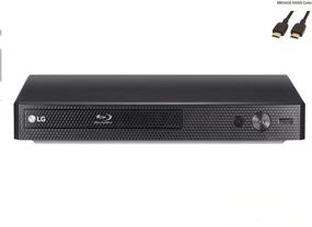 img 3 attached to 📀 LG BP175 Streaming Blu-ray Player: Enjoy 1080p FHD Audio, Ethernet Port, HDMI, Remote Control, Black + High Speed HDMI Cable