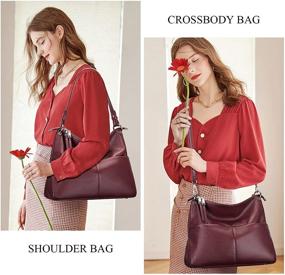 img 3 attached to 👜 Стильные и практичные: O173E черные сумки на плечо через тело для женщин - идеальные сумки хобо с кошельками.