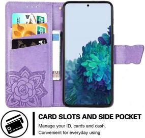 img 2 attached to Magnetic Leather Butterfly Kickstand Protective Cell Phones & Accessories