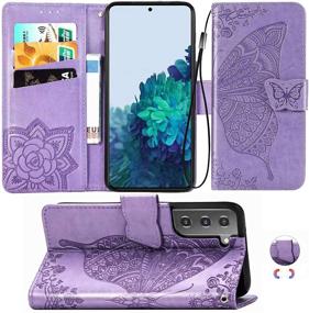 img 4 attached to Magnetic Leather Butterfly Kickstand Protective Cell Phones & Accessories