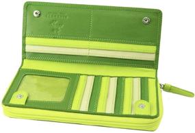 img 3 attached to 👛 Stylish and Practical: Visconti RB 55 Multi Colored Ladies Soft Leather Checkbook Wallet And Purse