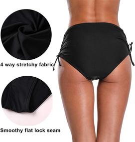 img 3 attached to 👙 Beautyin Women's Shirred Bottoms Swimwear - Stylish Women's Swimwear