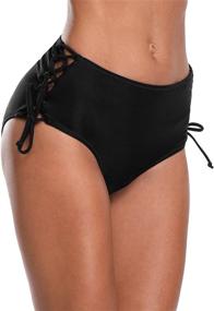 img 4 attached to 👙 Beautyin Women's Shirred Bottoms Swimwear - Stylish Women's Swimwear