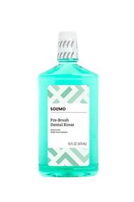 img 2 attached to 🪥 Solimo Pre-Brush Dental Rinse - Pack of 4, Green Mint Flavor, 16 fl oz - Amazon Brand