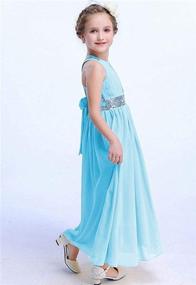 img 2 attached to 🌹 Charming Happy Rose Bling Sequins Chiffon Dresses for Girls