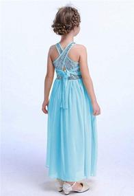 img 1 attached to 🌹 Charming Happy Rose Bling Sequins Chiffon Dresses for Girls