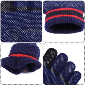 img 3 attached to 🧤 Cooraby Magic Stretchy Kids Gloves: Non-Slip Winter Knitted Gloves for Boys and Girls