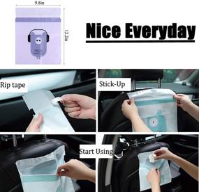 img 2 attached to 🚗 30 PCS Adhesive Car Garbage Bags – Waterproof & Leakproof Waste Bags for Car, Kitchen, Study Room, Long Term Travel, and Family with Children - Nice Everyday