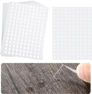 transparent double-sided adhesive dots: 1000 strong waterproof stickers for crafts, diy, art, office (0.24 inch/6mm) logo