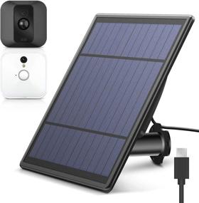 img 4 attached to 🔒 Улучшите свою безопасность: Солнечная панель Hmount для камеры безопасности Blink XT XT 2, внешний погодозащищенный солнечный зарядник