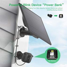 img 3 attached to 🔒 Улучшите свою безопасность: Солнечная панель Hmount для камеры безопасности Blink XT XT 2, внешний погодозащищенный солнечный зарядник