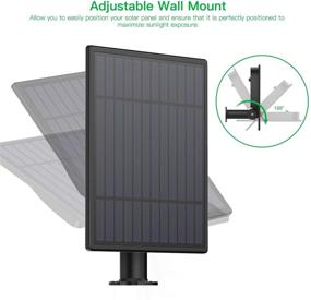 img 1 attached to 🔒 Улучшите свою безопасность: Солнечная панель Hmount для камеры безопасности Blink XT XT 2, внешний погодозащищенный солнечный зарядник