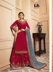 img 1 attached to Georgette Pakistani XX Large Women's Clothing: Indian Pakistani Sharara Dresses