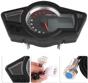 img 1 attached to Motorcycle Odometer Universal Speedometer Tachometer