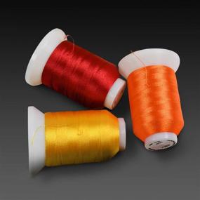 img 3 attached to 🧵 80 Cones of Polyester Embroidery Threads (1100 Yards Each) - Compatible with Brother, Babylock, Janome, Singer, Pfaff, Husqvarna, Bernina Machines