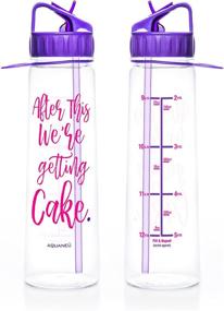 img 3 attached to 💧 AQUANEÜ 30oz Inspirational Fitness Water Bottle with Time Marker and Goal Marked Times - Stay Hydrated and Reach Your Water Intake Targets Easily!