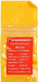 img 2 attached to Radioddity RD-331 SMA-Male High Gain Dual Band Handheld Antenna: Compatible with GD-77/GD-77S Walkie Talkies, VHF/UHF 136-174/400-470MHz, 8.07in Length