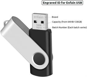 img 2 attached to 📸 Enfain 2GB флеш-накопитель USB Оптом Набор палец накопителя памяти - Малая емкость USB для швейных вышивальных машин (2 ГБ, Мультицвет 5 штук)