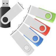 📸 enfain 2gb флеш-накопитель usb оптом набор палец накопителя памяти - малая емкость usb для швейных вышивальных машин (2 гб, мультицвет 5 штук) логотип