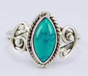 img 1 attached to Antique Turquoise Moonstone Wedding Jewelry