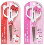 🐱 sanrio hello kitty face line scissors: cute hello kitty ears with ribbon in pink or red logo