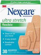 🩹 nexcare comfort flexible fabric bandage, assorted sizes, pack of 30 logo