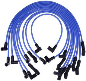 img 4 attached to 🔌 High-Performance 9mm BLUE Spark Plug Wire Set - Enhanced Ignition Wire Replacement for Ford F-150 F150 Mustang 5.0L 5.8L, SBF 302