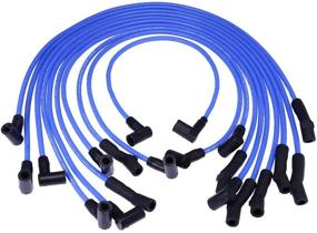 img 1 attached to 🔌 High-Performance 9mm BLUE Spark Plug Wire Set - Enhanced Ignition Wire Replacement for Ford F-150 F150 Mustang 5.0L 5.8L, SBF 302