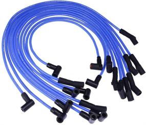 img 2 attached to 🔌 High-Performance 9mm BLUE Spark Plug Wire Set - Enhanced Ignition Wire Replacement for Ford F-150 F150 Mustang 5.0L 5.8L, SBF 302