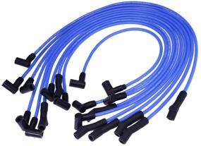 img 3 attached to 🔌 High-Performance 9mm BLUE Spark Plug Wire Set - Enhanced Ignition Wire Replacement for Ford F-150 F150 Mustang 5.0L 5.8L, SBF 302