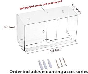 img 3 attached to Convenient and Stylish CQ Acrylic Bathroom Dispenser: Perfect for Easy Access and Organized Toiletry Storage