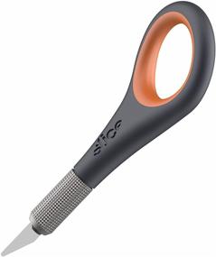 img 4 attached to 🔪 Slice 10580 Precision Knife – Unique Finger Grip Handle, Superior Control, Precise Cutting, Finger-Friendly Design, Enhanced Durability – Lasts 11x Longer than Stainless Steel, Black