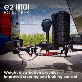 img 1 attached to Fastway e2 2-Point Sway Control Round Bar Hitch: Ultimate Trailer Stability Solution with 10,000 lbs Trailer Weight Rating and Included Ball