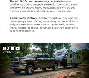 img 2 attached to Fastway e2 2-Point Sway Control Round Bar Hitch: Ultimate Trailer Stability Solution with 10,000 lbs Trailer Weight Rating and Included Ball