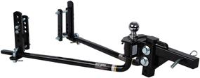 img 4 attached to Fastway e2 2-Point Sway Control Round Bar Hitch: Ultimate Trailer Stability Solution with 10,000 lbs Trailer Weight Rating and Included Ball