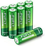 🔋 fufly aa rechargeable batteries 2800mah - high capacity 1.2v ni-mh precharged battery (8-pack) logo