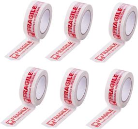 img 2 attached to AGU Warning Fragile Tape-Handle With Care Packing Printing Tape-2 Inch X 330 Feet (110 Yards) -6Rolls