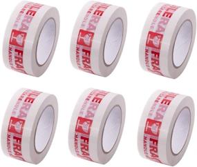 img 3 attached to AGU Warning Fragile Tape-Handle With Care Packing Printing Tape-2 Inch X 330 Feet (110 Yards) -6Rolls