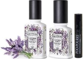 img 2 attached to Poo-Pourri Lavender Vanilla Bathroom Deodorizer Set: Lavender Infused with Vanilla, 3-Piece