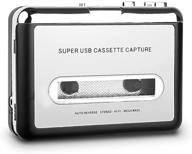 🎵 kaforble cassette player: portable tape to mp3 converter with usb | for laptop pc & mac | software cd & headphone included logo