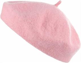 img 1 attached to 👧 Warm & Stylish Kids Girls French Beret Hat for Winter & Autumn