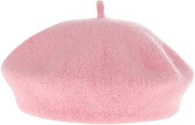 img 4 attached to 👧 Warm & Stylish Kids Girls French Beret Hat for Winter & Autumn